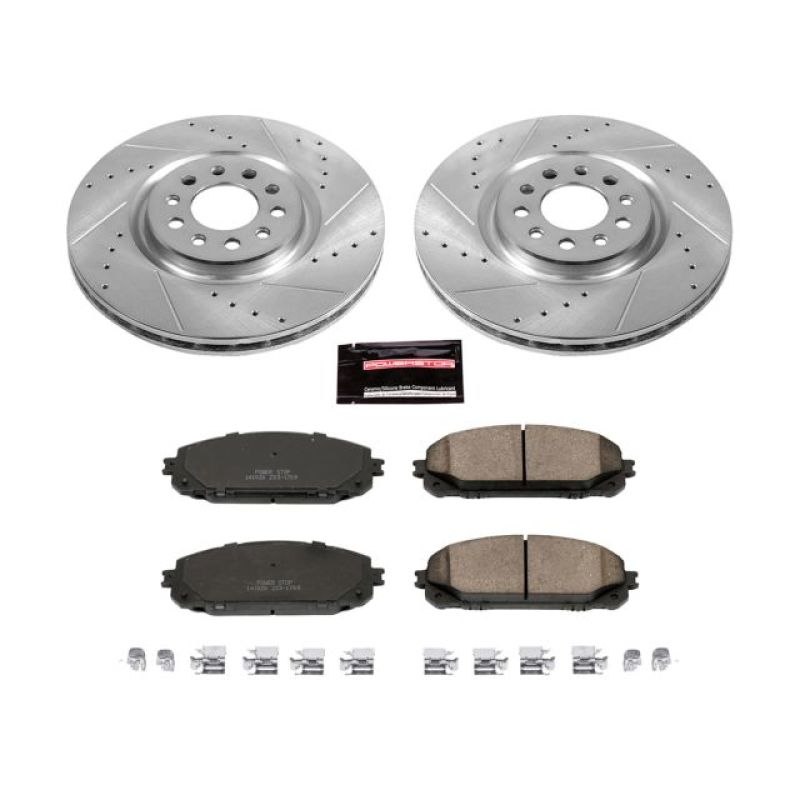 PowerStop K6540 fits Jeep 14-16 Cherokee Front Z23 Evolution Sport Brake Kit