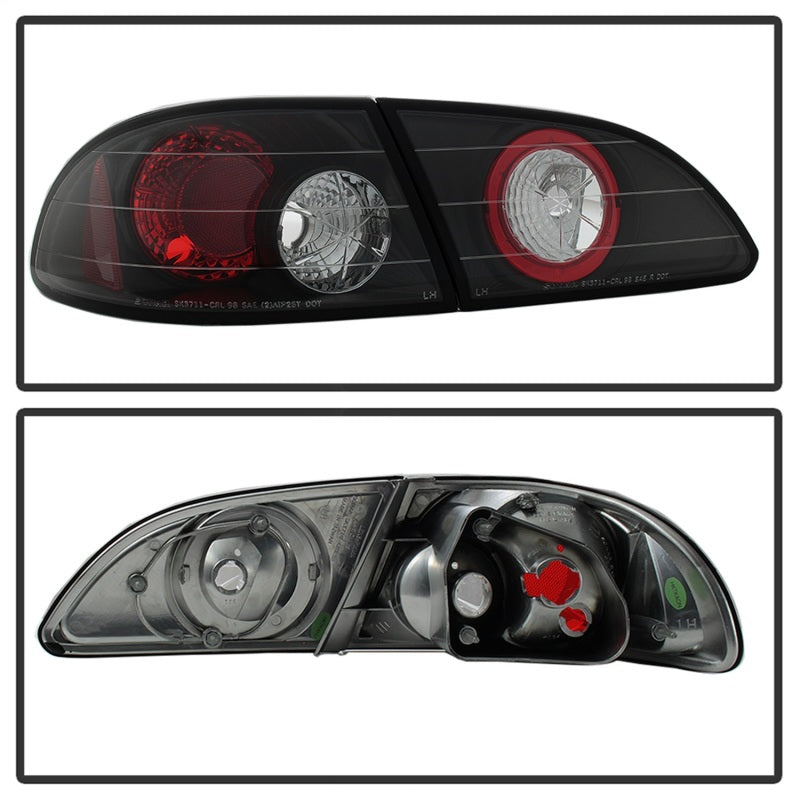 Spyder 5007476 fits Toyota 98-02 Corolla Euro Style Tail Lights Black ALT-YD-TC