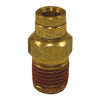 Firestone 3465 Male Connector 1/4in. Push-Lock x 1/8in. NPT Brass Air Fitting- 2