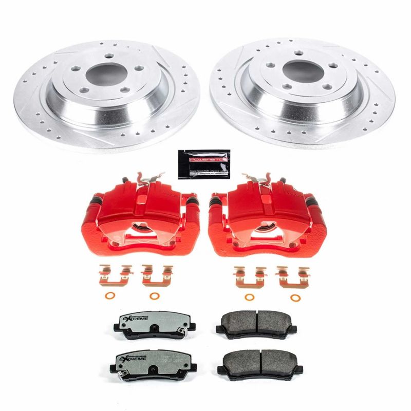 PowerStop KC6813 fits Ford Mustang Rear Z26 Street Warrior Brake Kit w/Calipers