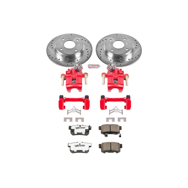 PowerStop KC407 fits Honda Prelude Rear Z26 Street Warrior Brake Kit w/Calipers