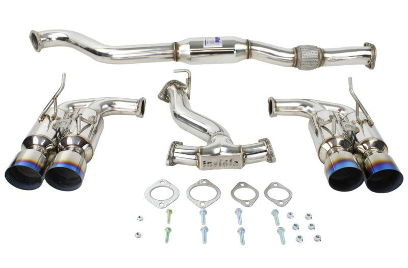 Invidia HS08ST5GM4ST fits Subaru 08-14 WRX Hatchback Gemini Single Layer Titaniu