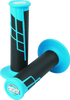 ProTaper 21656 Clamp-On 1/2 Waffle Grip - Neon Blue/Black