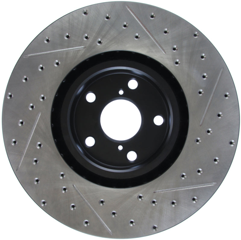 Stoptech 127.44185R 14 Lexus IS Slotted & Drilled Front Right Rotor
