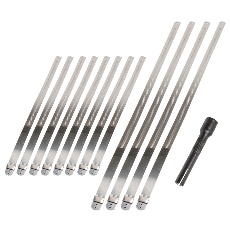 DEI 10219 Stainless Steel Positive Locking Tie & Tool Kit - 8in (8 Pack) & 14in