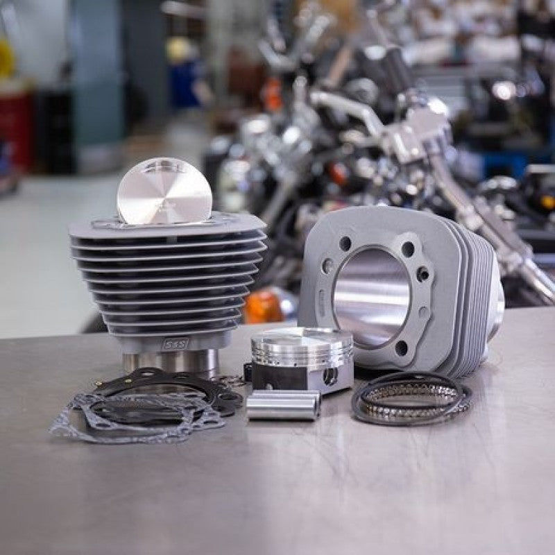 S&S 910-0689 Cycle 86-21 Sportster Models 1250cc Conversion Kit - Silver