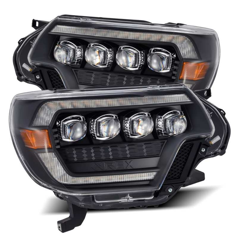 AlphaRex 880753 fits Toyota 12-15 Tacoma NOVA LED Proj Headlights Plank Style B
