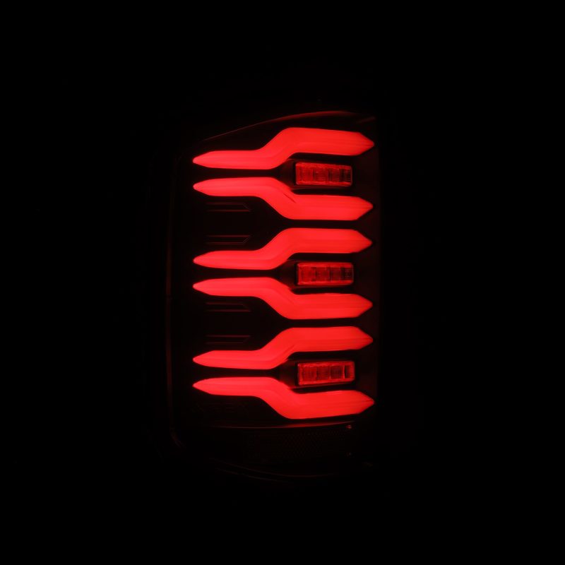 AlphaRex 620030 fits Chevrolet 14-18 Silverado Luxx-Series LED Tail Lights Blac