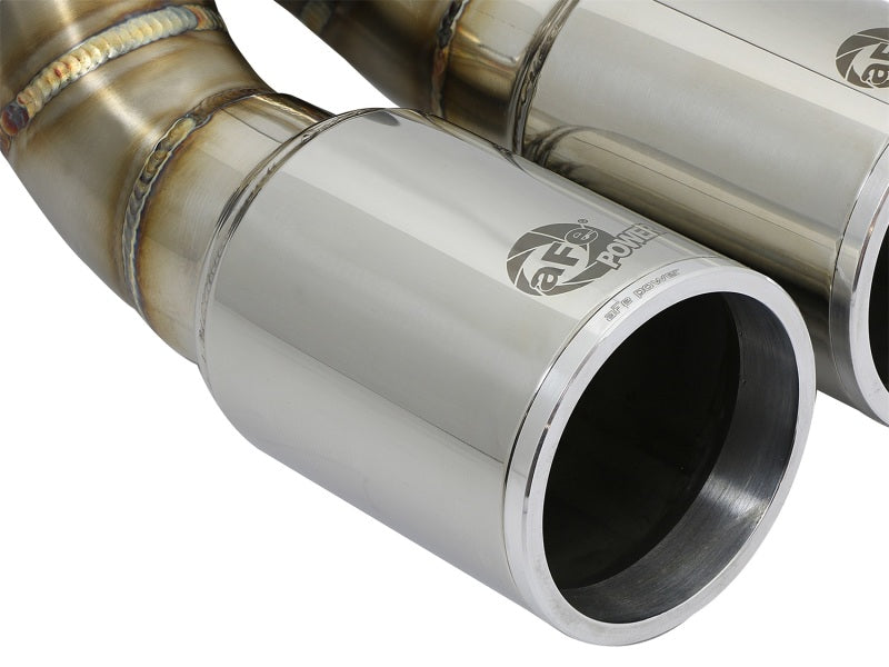 AFE 49C36413-P 13-14 fits Porsche Cayman S / Boxster S Polish Exhaust Tip Upgra