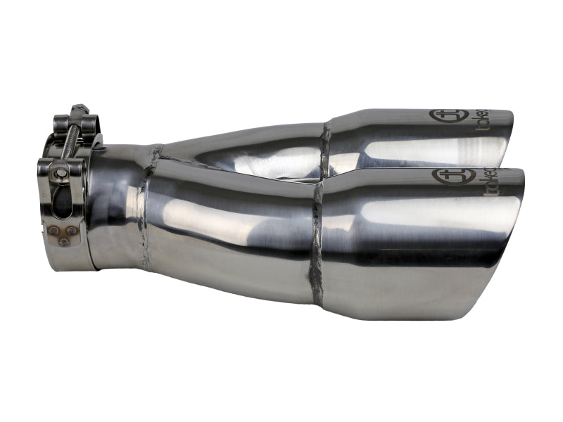 AFE 49T25364-P10 2.5in 304 Stainless Steel Clamp-on Exhaust Tip 2.5in Inlet 3i