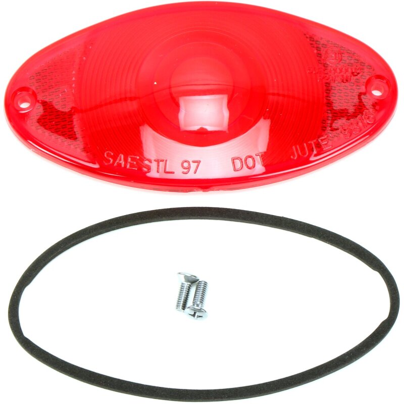 Bikers Choice 489650 Red Cateye Replacement Lens & Screw Kit