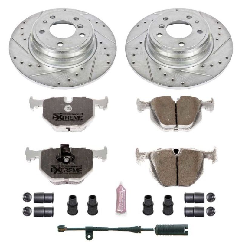 PowerStop K5711-26 1995 fits BMW 740i Rear Z26 Street Warrior Brake Kit