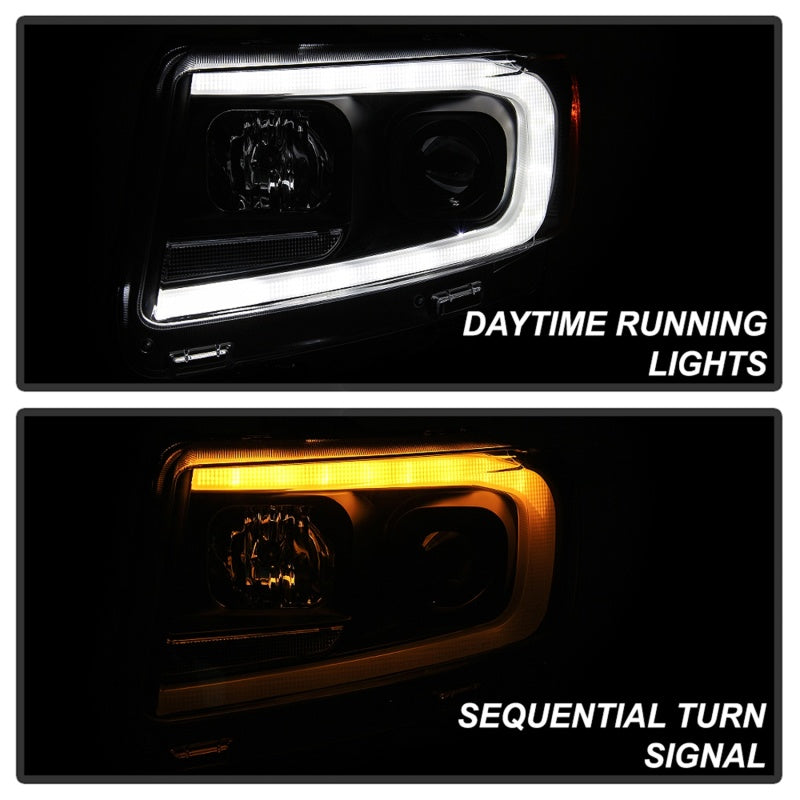 Spyder 5085795 fits Jeep 11-13 Grand Cherokee - Light Bar Proj Headlights - Hal