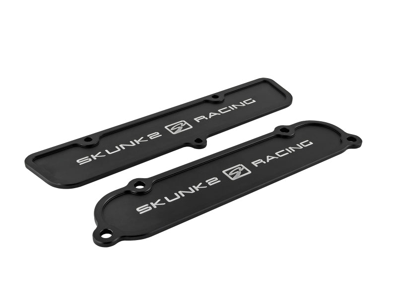 Skunk2 Racing 666-05-0100 Skunk2 Black Anodized Billet 6061 Aluminum Intake & Exhaust Port Covers - K-Series Cylinder Heads