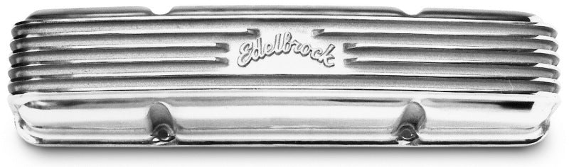Edelbrock 4145 Valve Cover Classic Series fits Chevrolet 1959-1986 262-400 CI V8 Polshed