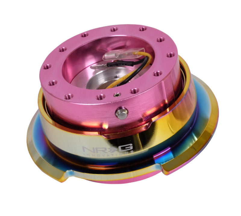 NRG SRK-280PK-MC Quick Release Gen 2.8 - Pink Body / Neochrome Ring