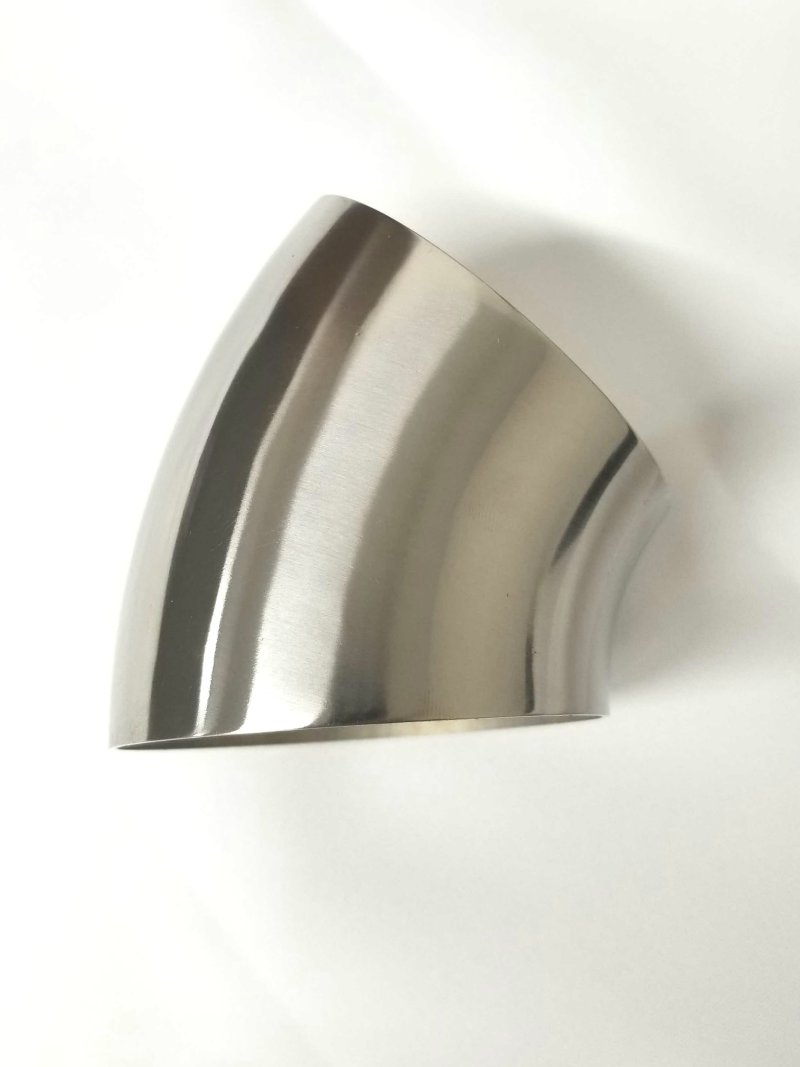 Ticon 101-08925-3111 Industries 3.5in Diameter 45 Degree 1D/4in CLR 1.5mm /.059in Wall Thickness Titanium Elbow