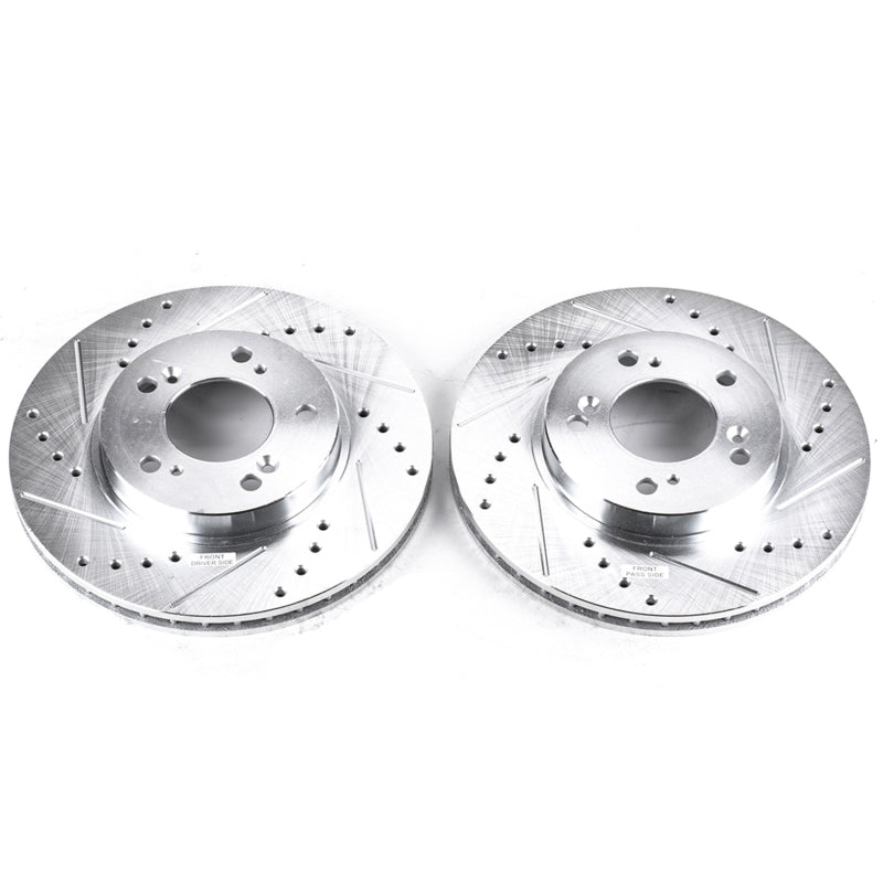 PowerStop fits Acura 97-98 Integra Front Evolution Drilled & Slotted Rotors -