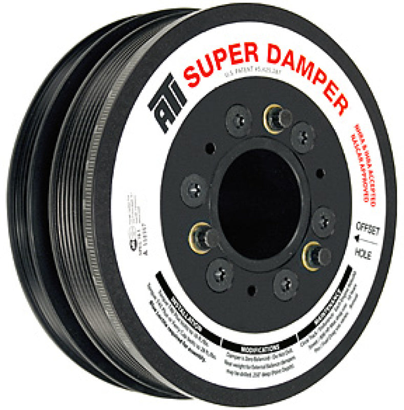 ATI ATI918620N Damper - 7.65in - Alum - 8 Grv - LS7 - Y Body - Gen 5 Z28 - LS3 - OEM Size - No A/C - 2 Ring