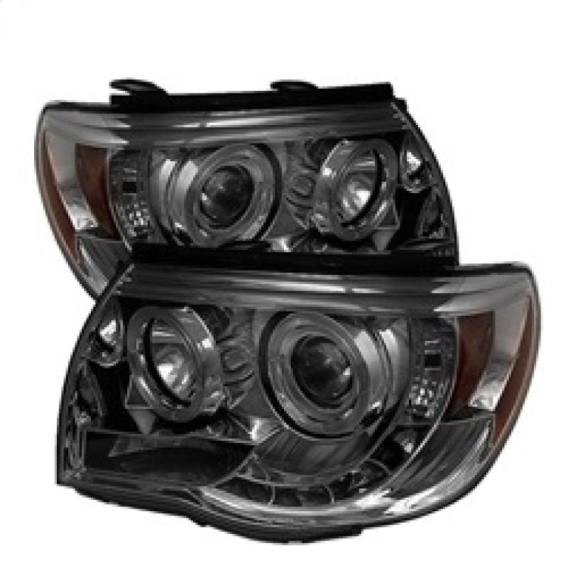 Spyder 5011930 fits Toyota 05-11 Tacoma Projector Headlights LED Halo LED Smoke