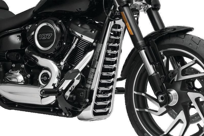 Kuryakyn 6464 Kuryakyn Precision Chin Spoiler M8 Softail Models, Chrome