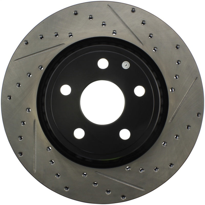 Stoptech 127.58008L 11-12 fits Dodge Durango Sport Drilled & Slotted Front Driver-Side Brake Rotor