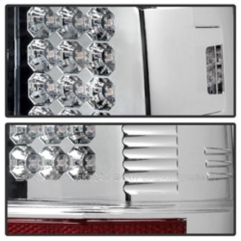 Spyder 5003904 fits Ford 08-15 Super Duty LED Tail Lights Chrome ALT-YD-FS07-LE