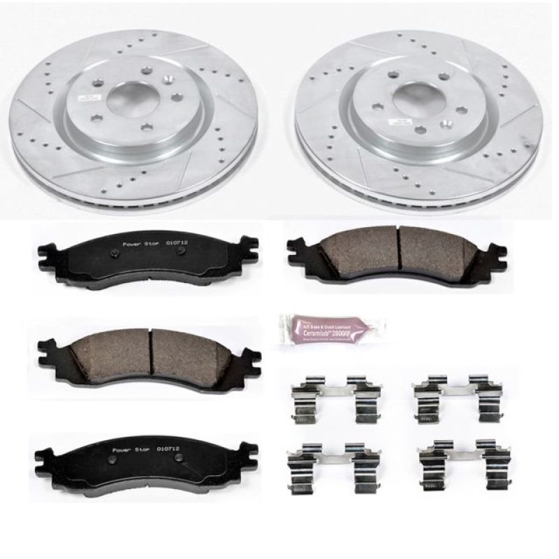 PowerStop K5581 fits Ford 11-12 Taurus Front Z23 Evolution Sport Brake Kit