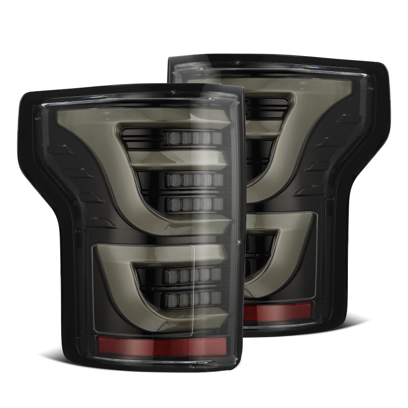 AlphaRex 652030 15-20 fits Ford F150 Luxx-Series LED Tail Lights Alpha-Black