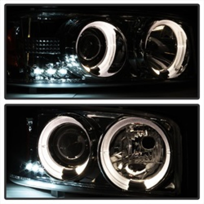 Spyder 5009371 fits GMC 99-06 Sierra 1500/2500/3500 Projector Headlights LED Ha