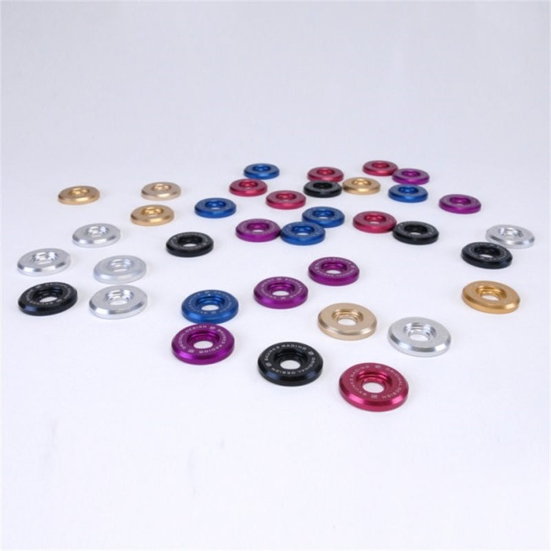 Skunk2 Racing 649-05-0215 Skunk2 Small Fender Black Anodized Washer Kit (6 Pcs.)