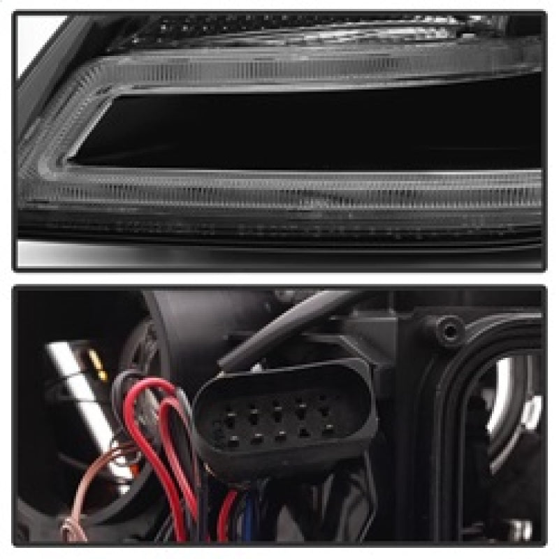 Spyder 5081544 fits Audi 09-12 A4 Projector Headlights Halogen Model Only - DRL