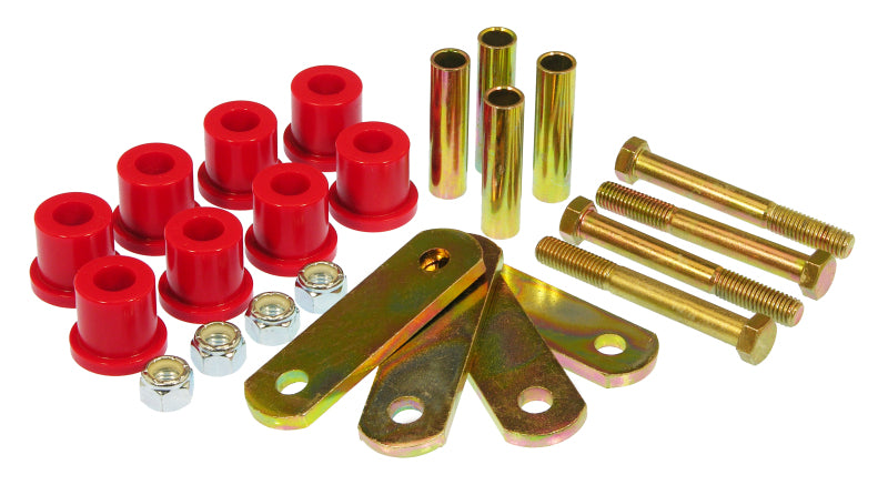 Prothane 6-1054 fits Ford 64-73 Mustang Rear HD Shackle Kit - Red