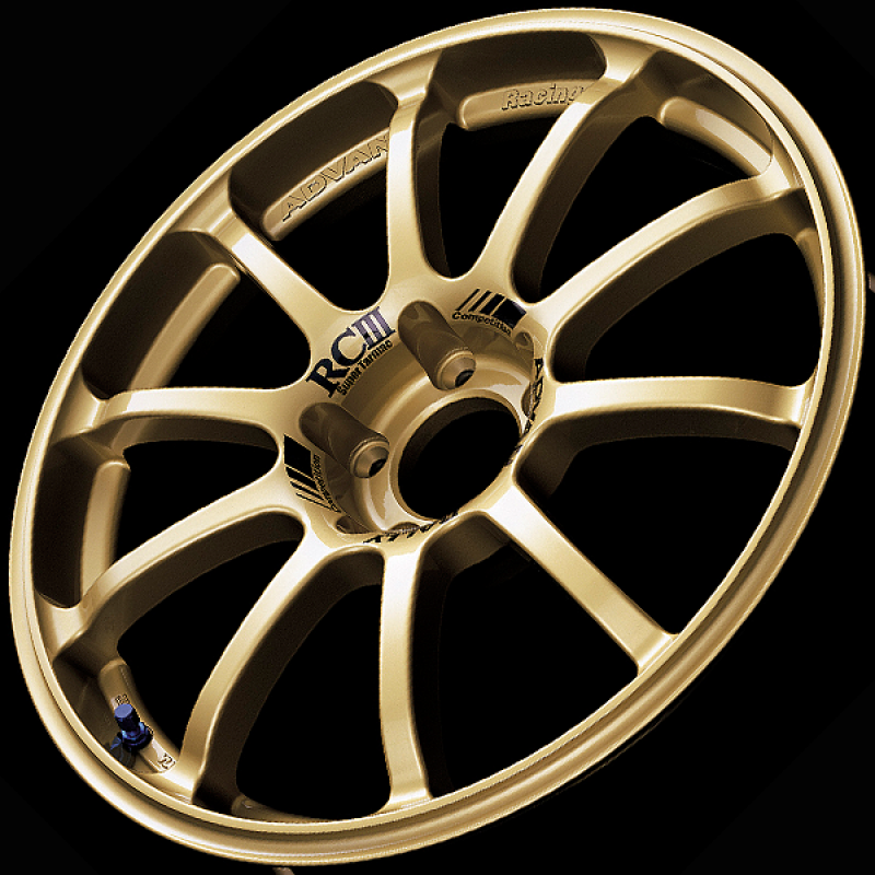 Advan YAI8H38EZ RCIII 18x8.5 +38mm 5x114.3 Racing Gold Wheel