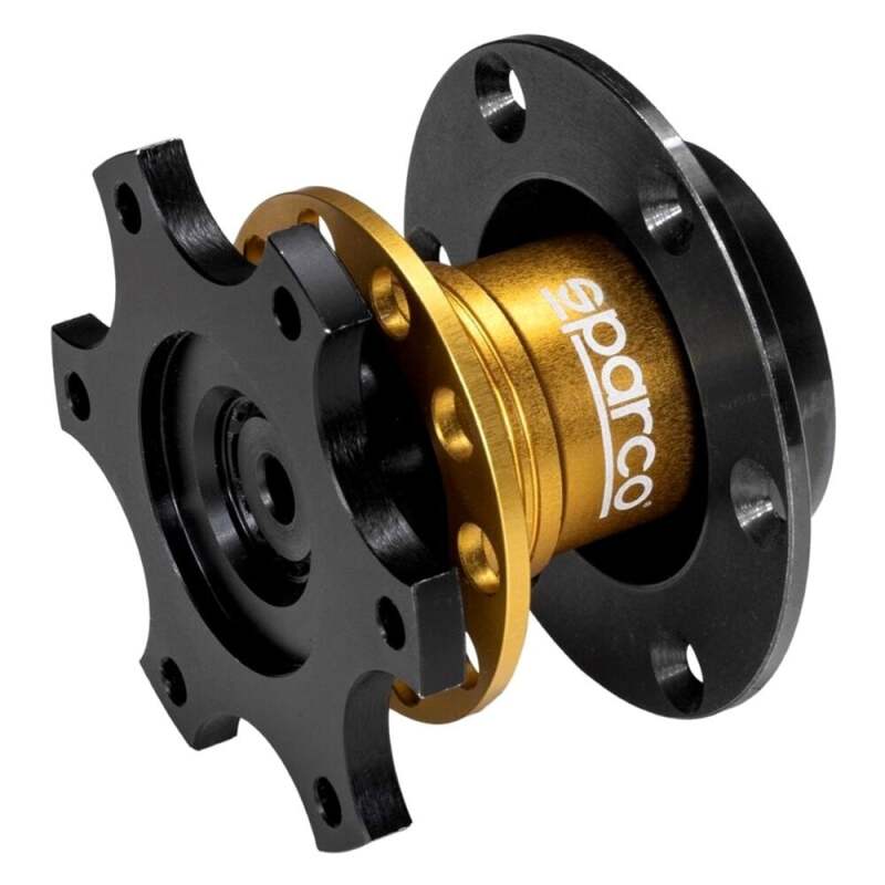 SPARCO 015R98R 6-Bolt Steering Wheel Quick Release - Gold
