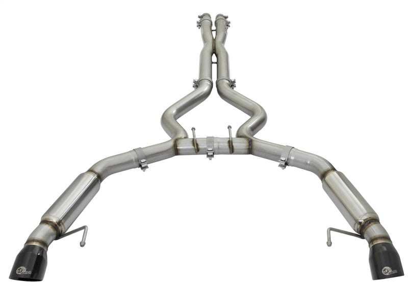 AFE 49-33088-B rce XP 3in 304 SS Sport Tone Cat-Back w/ Black Tips 15-17 fits F