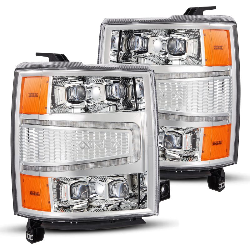 AlphaRex 880240 fits Chevy 04-15 1500HD NOVA-Series LED Proj Headlights Chrome