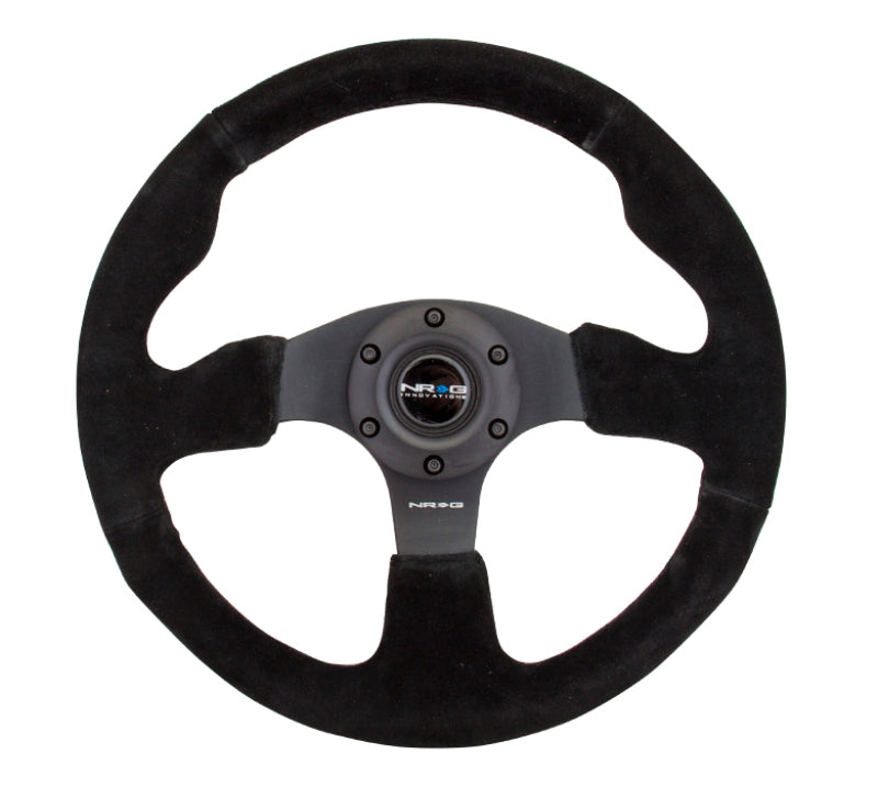 NRG RST-012S Reinforced Steering Wheel (320mm) Suede w/Black Stitch