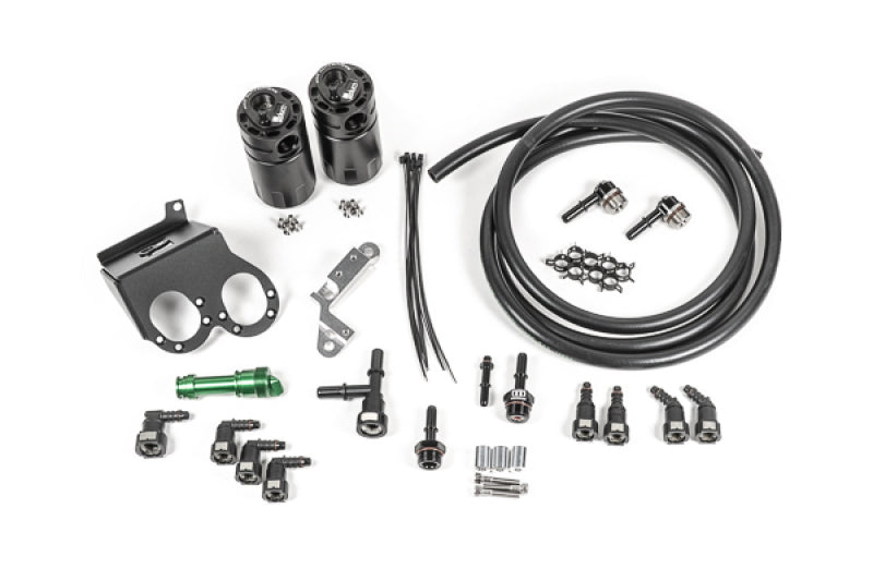 Radium Engineering 20-1186-FL 15-19 Corvette Z06 Dual Catch Can Kit Fluid Lock