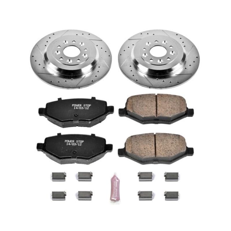 PowerStop K4744 fits Ford 11-15 Edge Rear Z23 Evolution Sport Brake Kit