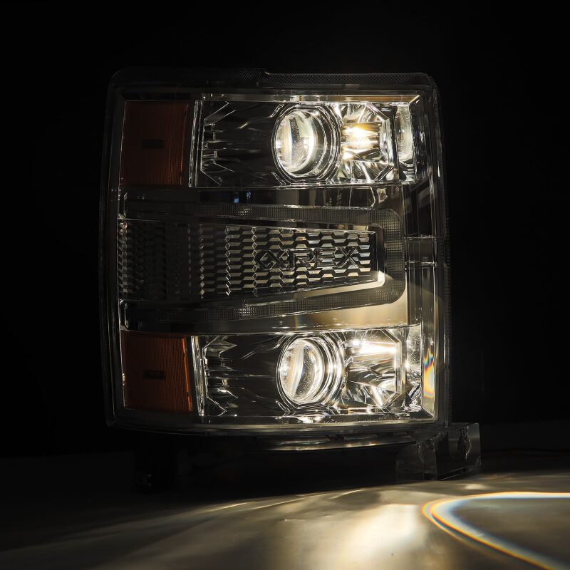 AlphaRex 880246 14-15 fits Chevy 1500 PRO-Series Projector Headlights Chrome