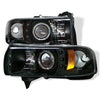Spyder 5010063 fits Dodge 94-01 Ram 1500 94-02 Projector Headlights CCFL Halo L