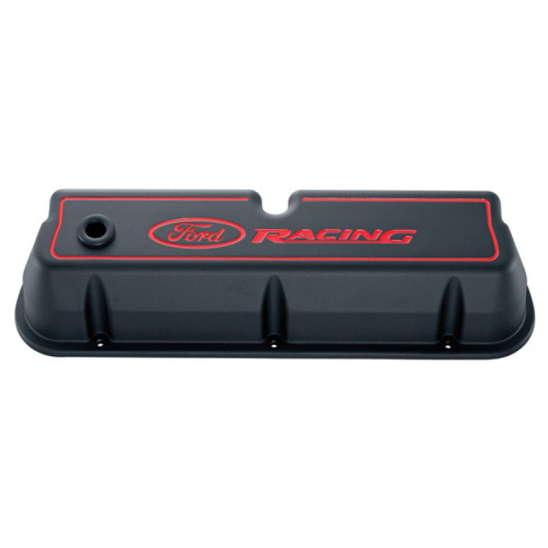 Ford Racing 302-003 Logo Die-Cast Black Valve Covers
