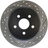 Stoptech 127.63054L 03-09 fits Chrysler PT Cruiser Tur / 03-05 Dodge Neon SRT-4 Rear Left Slotted & Drilled Rotor