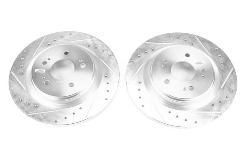 PowerStop fits Honda 18-19 Odyssey Rear Evolution Drilled & Slotted Rotors -