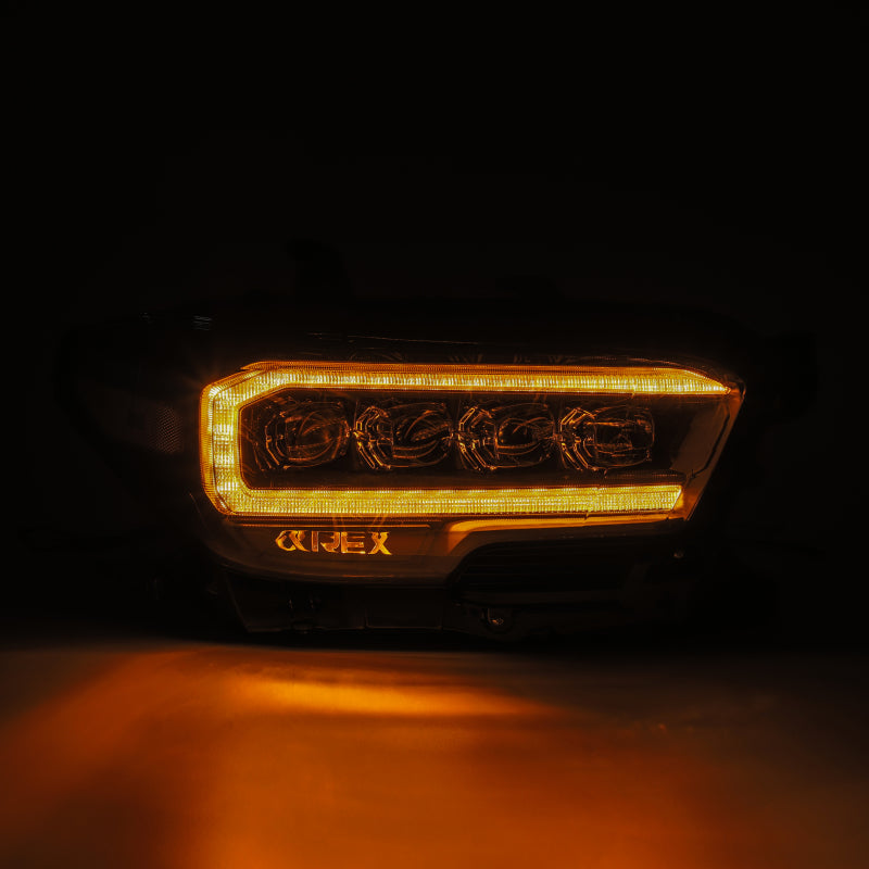 AlphaRex 880705 fits Toyota 16-20 Tacoma NOVA LED Projector Headlight Plank Sty