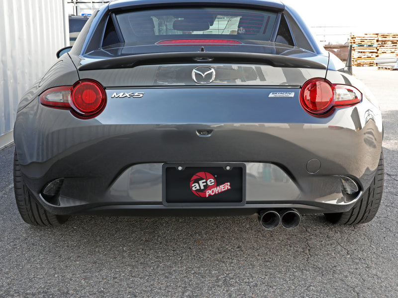 AFE 49-37005-P 2-1/2in SS-304 Cat-Back Exhausts w/ Polished Tip 16-19 fits Maz