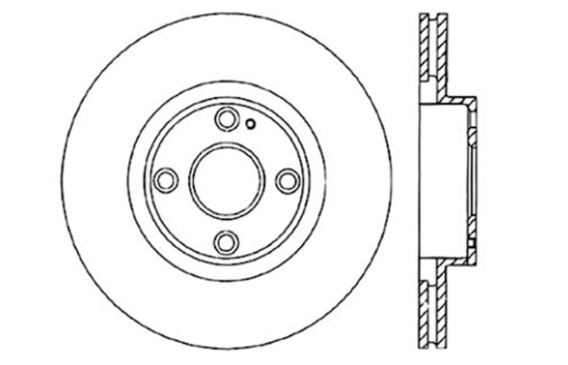 Stoptech 128.45061L Drilled Sport Brake Rotor