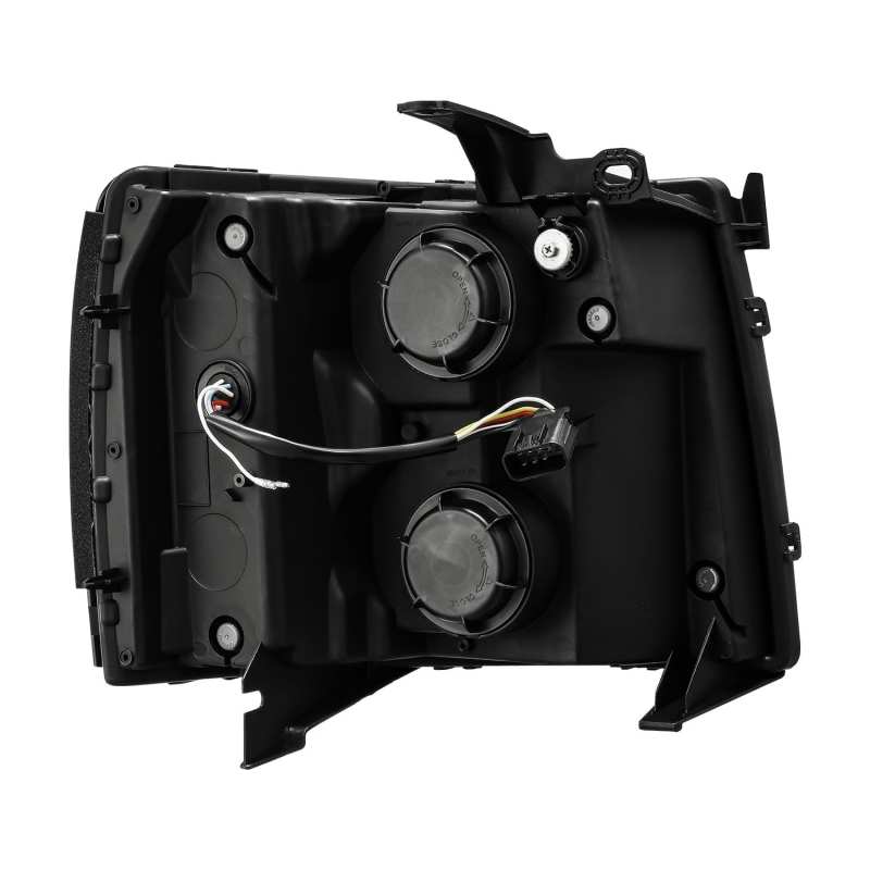 AlphaRex 880223 fits Chevy 07-13 1500 LUXX LED Proj Headlights Plank Style Jet
