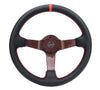 NRG RST-036CF-RD RST-036CF-RD Carbon Fiber Steering Wheel 350mm 3in Deep Red